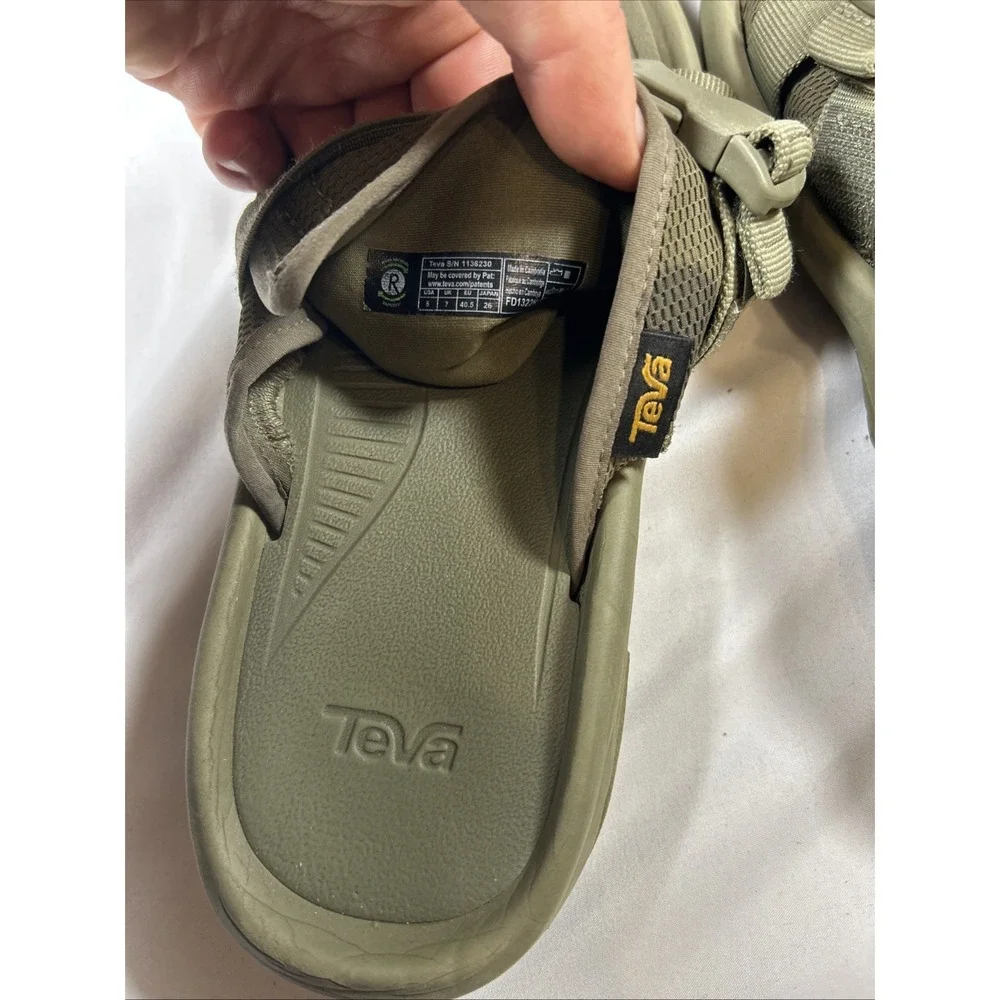 Teva Hurricane Verge Slide Men's Olive Sandals US 8 UK 7 No Box Used